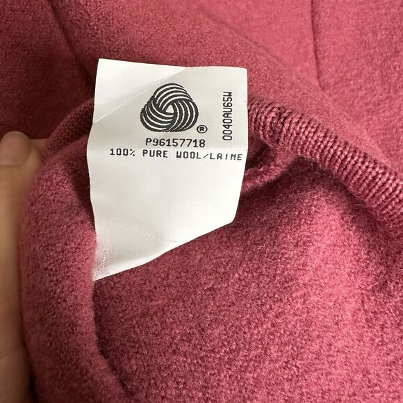 Vintage Geiger Wool Jacket Womens 42 L/XL Austrian Pink Boiled Wool Button Up - Picture 5 of 9